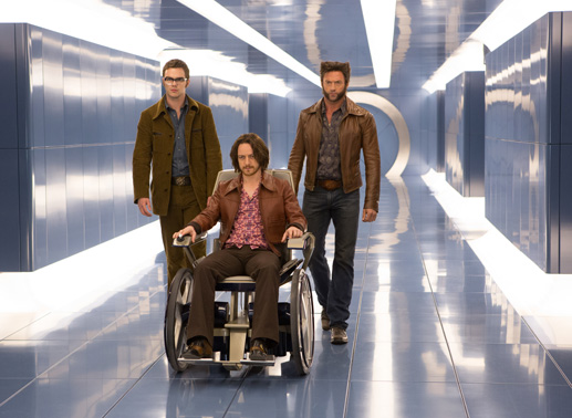 Nicholas Hoult, Hugh Jackman und James McAvoy in X-Men. Bild: Sender / Twentieth Century Fox