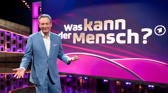 Was kann der Mensch? Samstagabend-Show im Ersten moderiert von Eckart von Hirschhausen. Bild: Sender /  WDR / Melanie Grande