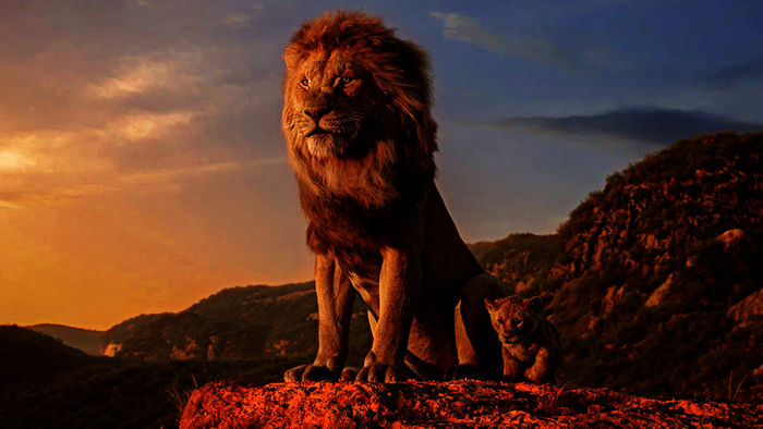 Der König der Löwen: Mufasa, der König der Löwen, stellt den Tieren der Savanne seinen Sohn Simba und künftigen Thronfolger vor.  Bild: Sender/Disney