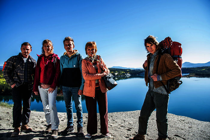 Daniel (Florian Lukas), Frauke (Milena Dreissig), Linus (Taddeo Kufus), Lisa (Ulrike Kriener), Annika (Dagna Litzenberger-Vinet). Bild: Sender