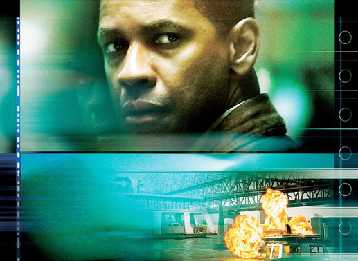 Denzel Washington am Filmplakat. Bild: Sender