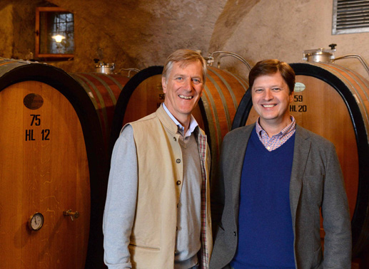 Michael Graf Goëss-Enzenberg betreibt zudem das Weingut „Manincor“ mit 50 Hektar Weingärten und führt damit eine 600-jährige Familien- und Baugeschichte fort. Sein Erfolgsrezept: Zuversicht, Geduld – und harte Arbeit. Bild: ServusTV / Oliver Roth.