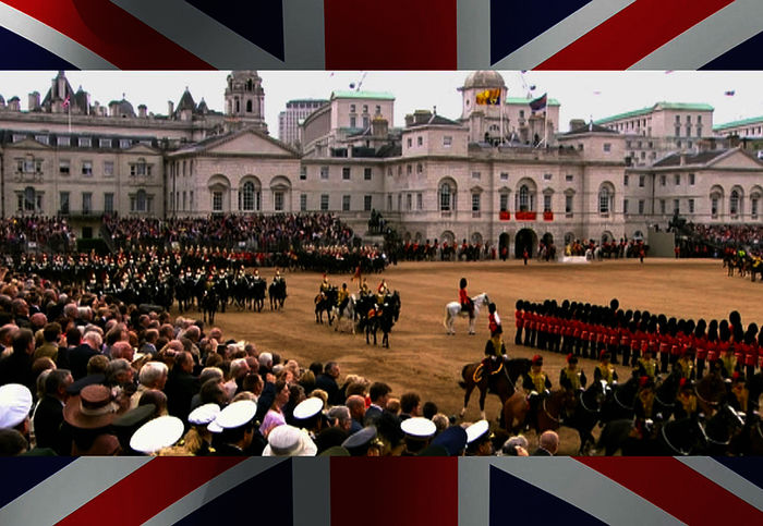 Die Parade „Trooping the Colour“ in London. Bild: Sender/ORF