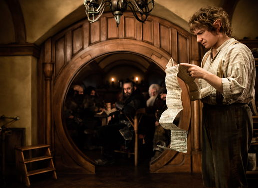 Martin Freeman als Bilbo Baggins. Bild: Sender/Warner Bros.