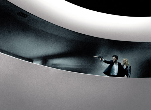 Schießerei im Guggenheim-Museum in Manhattan: Clive Owen (Louis Salinger) und Naomi Watts (Eleanor Whitman). Bild: Sender