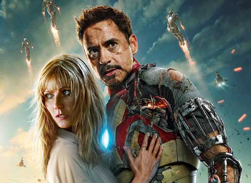 Der Multimillionär, Erfinder und Superheld Tony Stark (Robert Downey Jr.) alias Iron Man muss diesmal nicht nur die ganze Welt retten, sondern auch seine schöne Pepper Potts (Gwyneth Paltrow) vor einem Top-Terroristen in Sicherheit bringen... Bild: Sender