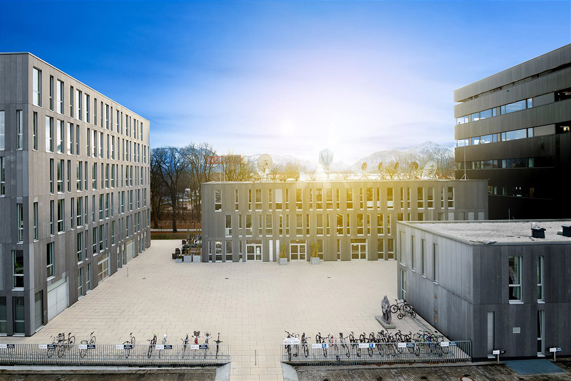 Das neue ServusTV Gebäude in Salzburg Siezenheim. Bild: ServusTV / Marco Riebler