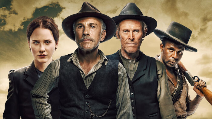 Dead for a Dollar: Jäger und Gejagte: Max Borlund (Christoph Waltz) soll die Flüchtigen Rachel Kidd (Rachel Brosnahan) und Elijah Jones (Brandon Scott) in die USA zurückbringen. Joe Cribbens (Willem Dafoe) ist Max aus Rache auf den Fersen. Bild: Sender / ZDF Lewis Jacobs