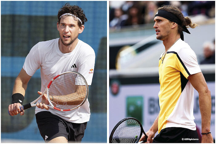 Treffen wieder aufeinander: Dominik Thiem und Alexander Zverev. Bild: ServusTV / GEPApictures / Leo Rosas / Red Bull Content Pool