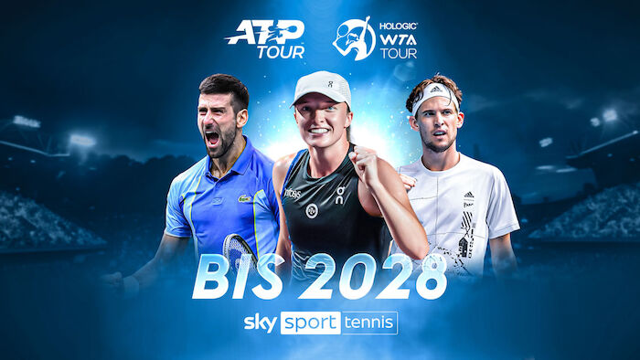 Fans in Österreich können Tennis auf Sky Sport verfolgen, das auf Sky Q und Sky X verfügbar sein wird, mit umfassender Berichterstattung über die digitalen und sozialen Plattformen von Sky Sport Austria. Bild: Sky