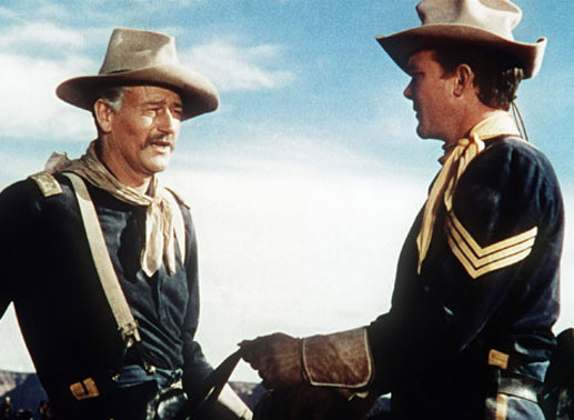 Western Legenden - Made in Hollywood: Capt. Nathan Brittles (John Wayne, links) ist Kommandant eines Forts an der Grenze zum Indianergebiet. Bild: Sender