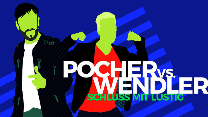 Das Logo zu "Pocher vs. Wendler - Schluss mit lustig" Bild: Sender / TVNOW